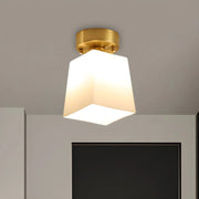 Modern Decorative Cube Glass Ceiling Lamp