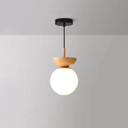 Japanese-Style Wooden Ceiling Light