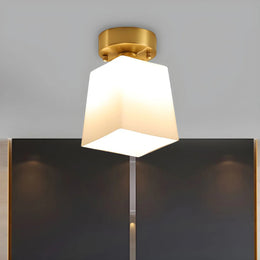 Modern Decorative Cube Glass Ceiling Lamp