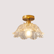 Nordic Single-Head Glass Flower Pendant Lamp