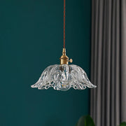 Nordic Single-Head Glass Flower Pendant Lamp