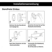 Wall-Mounted Folding Mirror LED Light