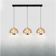 Nordic 3 Heads Glass Kitchen Pendant Light