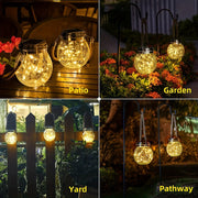 Solar Crackled Mason Jar Lights