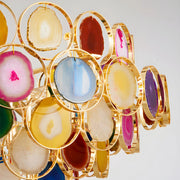 Boho Luxe Rainbow Agate Chandelier