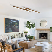 Nordic Wooden Grain Ceiling Light