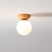 Japanese-Style Wooden Ceiling Light