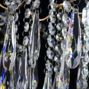Modern Crystal Teardrop Clear Shades Chandelier