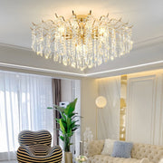 Modern Crystal Teardrop Clear Shades Chandelier
