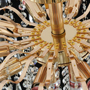 Modern Crystal Teardrop Clear Shades Chandelier