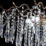Modern Crystal Teardrop Clear Shades Chandelier