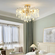 Modern Crystal Teardrop Clear Shades Chandelier