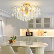 Modern Crystal Teardrop Clear Shades Chandelier