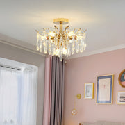 Modern Crystal Teardrop Clear Shades Chandelier