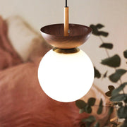Japanese-Style Wooden Ceiling Light