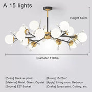 Nordic Creative Minimalist Glass Chandelier