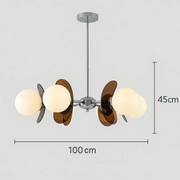 Zen-Style Bauhaus Retro Restaurant Chandelier