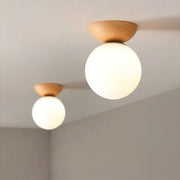 Japanese-Style Wooden Ceiling Light