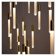 Modern Long Tube Cylindrical Suspension Pendant Light