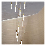 Modern Long Tube Cylindrical Suspension Pendant Light