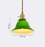 Retro Nordic Industrial Lace Glass Pendant Light