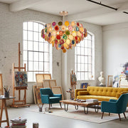 Boho Luxe Rainbow Agate Chandelier