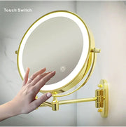 Wall-Mounted Folding Mirror LED Light