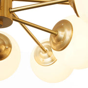 Nordic Ball Cream Glass Chandelier