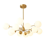 Nordic Ball Cream Glass Chandelier