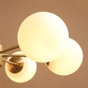 Nordic Ball Cream Glass Chandelier