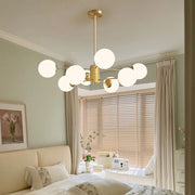Nordic Ball Cream Glass Chandelier