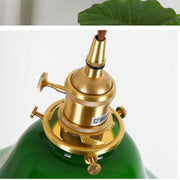 Retro Nordic Industrial Lace Glass Pendant Light