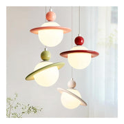 Cream Style Creative Planet Pendant Light