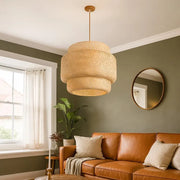 Modern Bamboo Rattan Woven Pendant Lamp